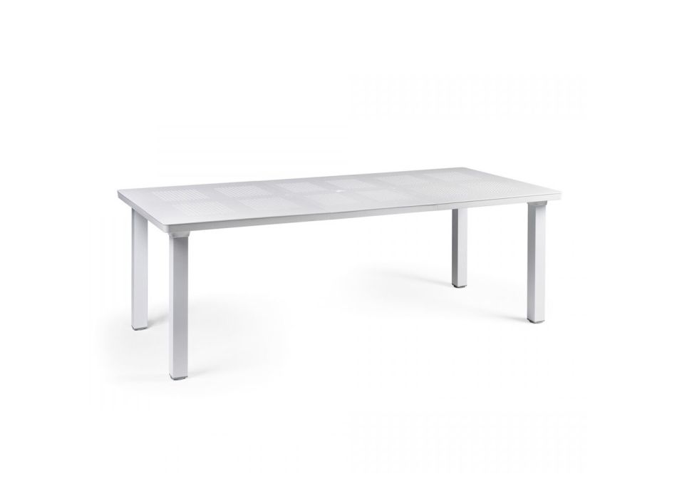 Uitschuifbare tafel tot 220 cm in polypropyleen en aluminium - Kussen Viadurini