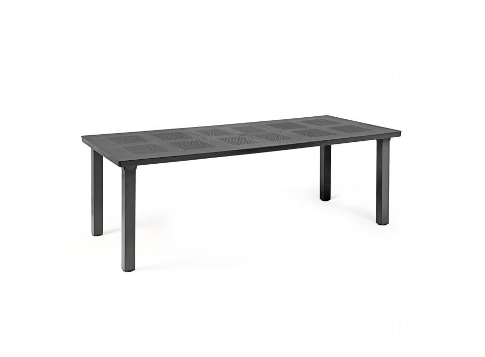 Uitschuifbare tafel tot 220 cm in polypropyleen en aluminium - Kussen Viadurini