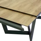 Uitschuifbare tafel 240 cm in aluminium met HPL bovenblad - Righello Viadurini