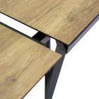Uitschuifbare tafel 240 cm in aluminium met HPL bovenblad - Righello Viadurini