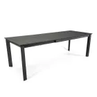 Uitschuifbare tafel 240 cm in aluminium met verschillende afwerkingen - Notebook Viadurini