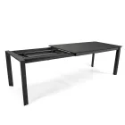 Uitschuifbare tafel 240 cm in aluminium met verschillende afwerkingen - Notebook Viadurini
