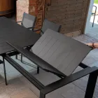 Uitschuifbare tafel 240 cm in aluminium met verschillende afwerkingen - Notebook Viadurini