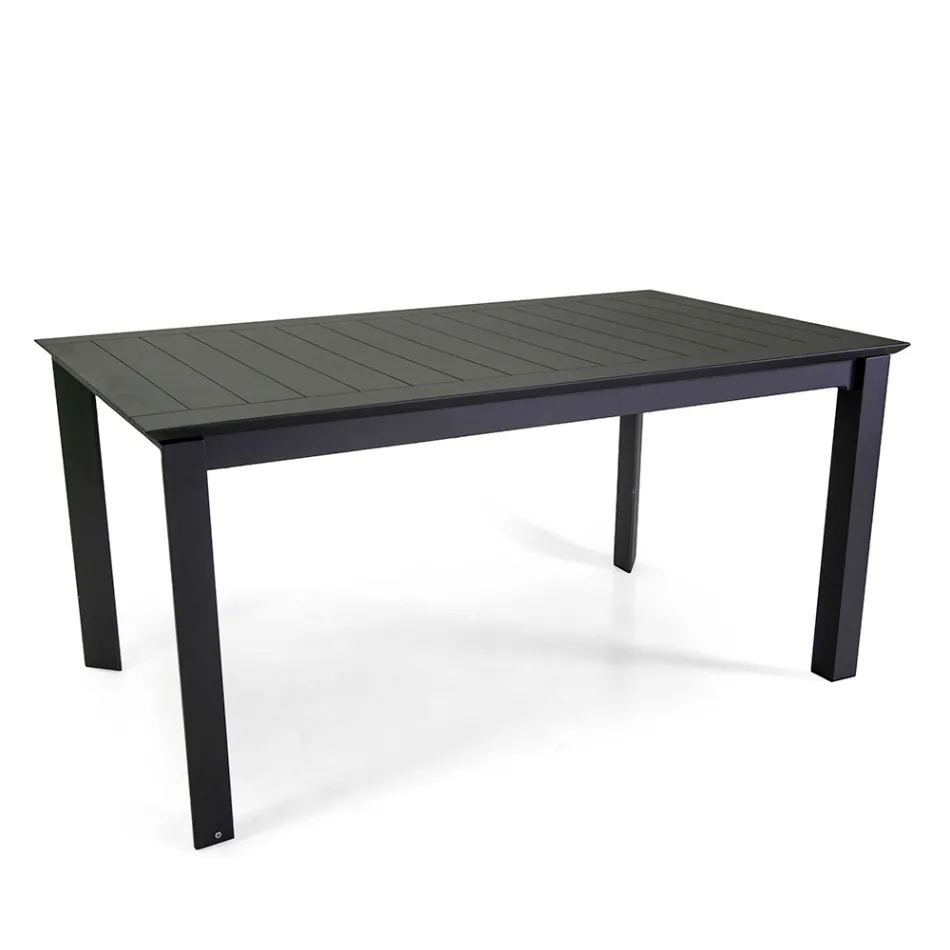 Uitschuifbare tafel 240 cm in aluminium met verschillende afwerkingen - Notebook Viadurini
