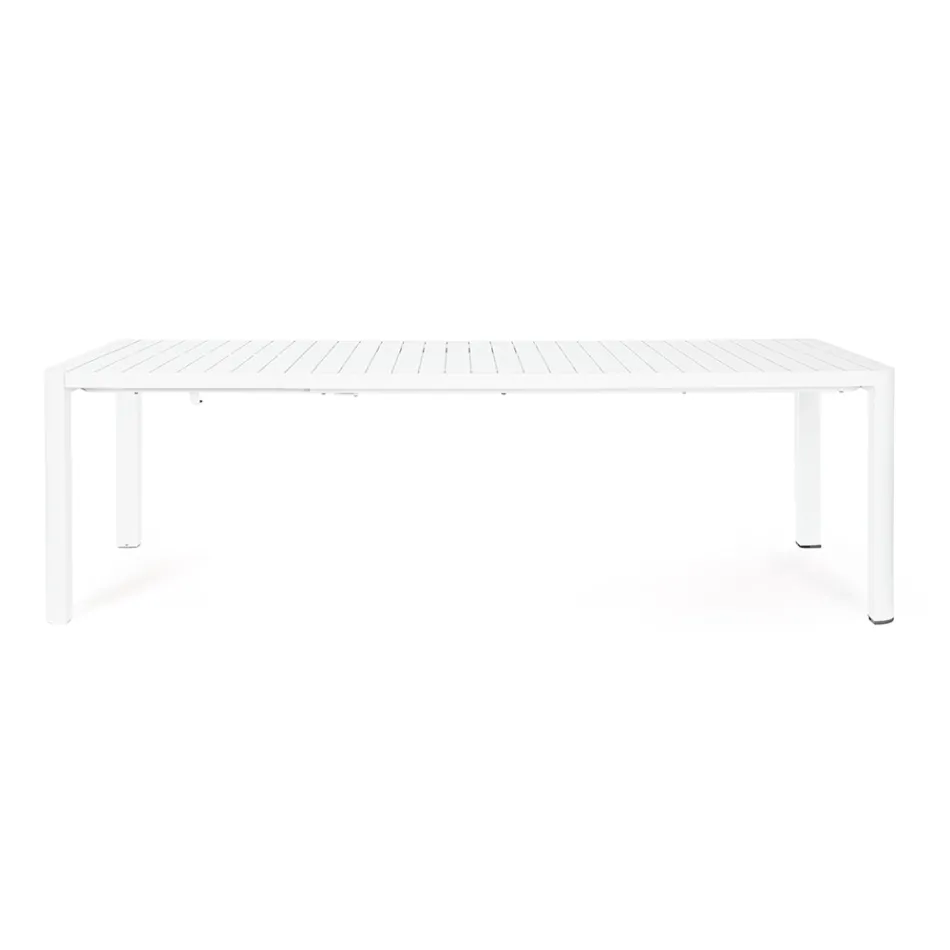 Uitschuifbare tafel tot 240 cm in gepoedercoat aluminium - verf Viadurini