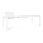 Uitschuifbare tafel tot 240 cm in gepoedercoat aluminium - verf Viadurini