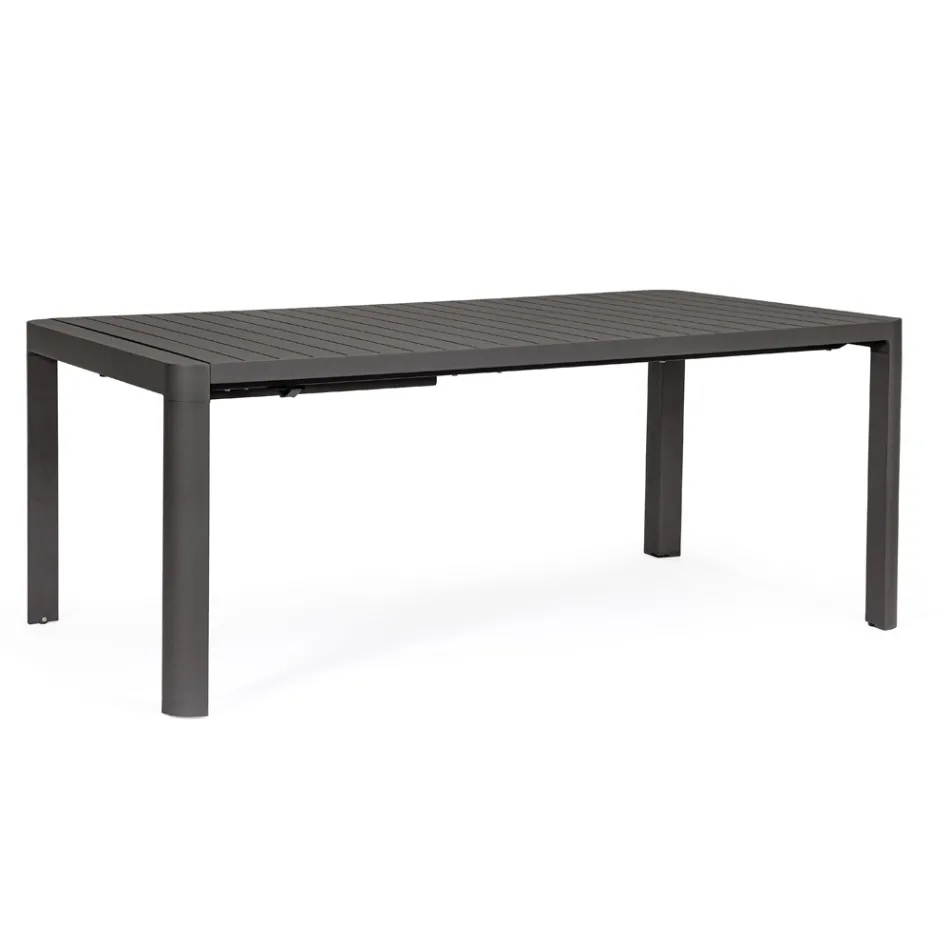 Uitschuifbare tafel tot 240 cm in gepoedercoat aluminium - verf Viadurini