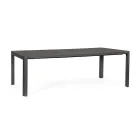 Uitschuifbare tafel tot 240 cm in gepoedercoat aluminium - verf Viadurini