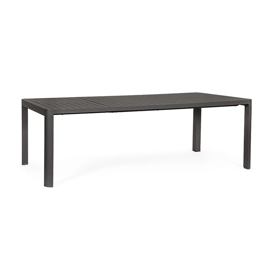 Uitschuifbare tafel tot 240 cm in gepoedercoat aluminium - verf Viadurini