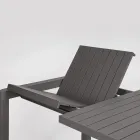 Uitschuifbare tafel tot 240 cm in gepoedercoat aluminium - verf Viadurini