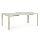 Uitschuifbare tafel tot 240 cm in gepoedercoat aluminium - verf Viadurini
