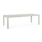 Uitschuifbare tafel tot 240 cm in gepoedercoat aluminium - verf Viadurini