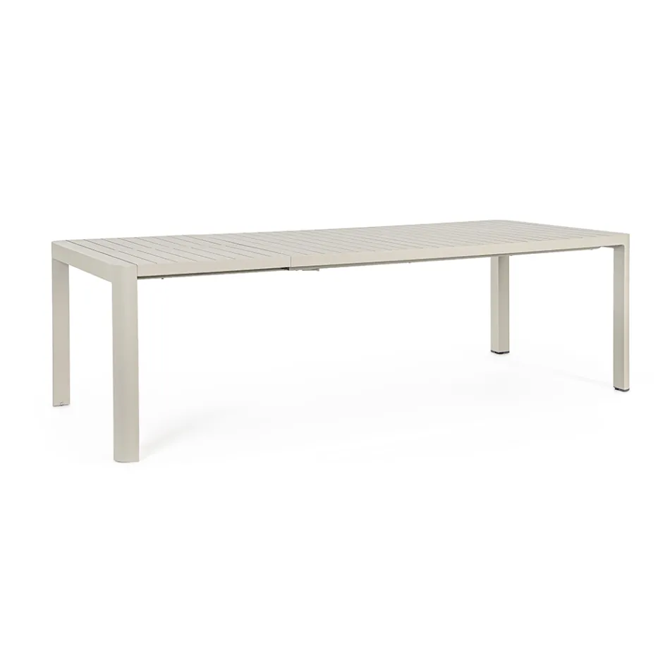 Uitschuifbare tafel tot 240 cm in gepoedercoat aluminium - verf Viadurini