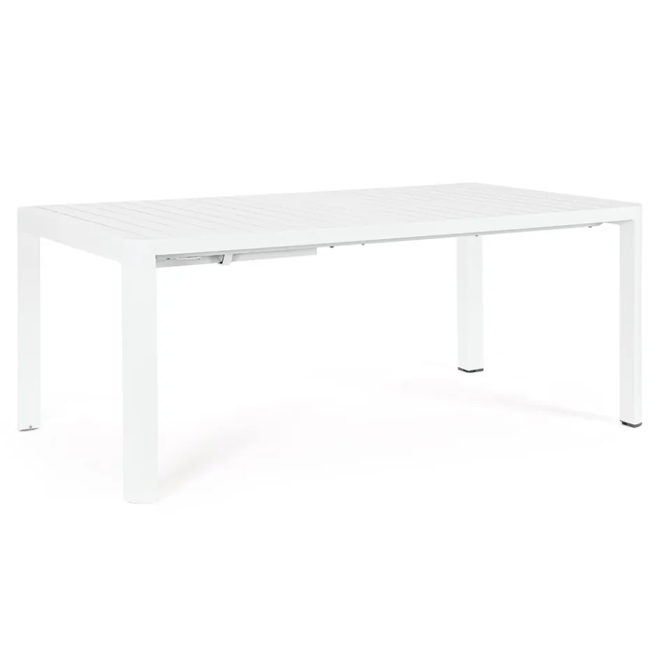 Uitschuifbare tafel tot 240 cm in gepoedercoat aluminium - verf Viadurini