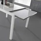 Uitschuifbare tafel tot 240 cm in gelakt houtdesign Made in Italy - Jacobs Viadurini