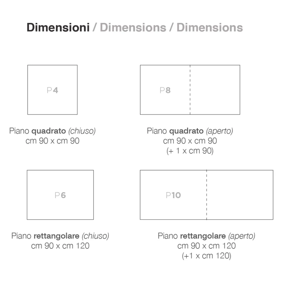 Uitschuifbare tafel tot 240 cm in gelakt houtdesign Made in Italy - Jacobs Viadurini