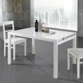 Uitschuifbare tafel tot 240 cm in gelakt houtdesign Made in Italy - Jacobs