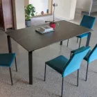 Uitschuifbare tafel 240 cm in metaal en glaskeramisch blad - Lumera Viadurini