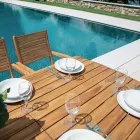 Uitschuifbare tafel tot 240 cm voor de tuin Gemaakt van acaciahout - Sereno Viadurini