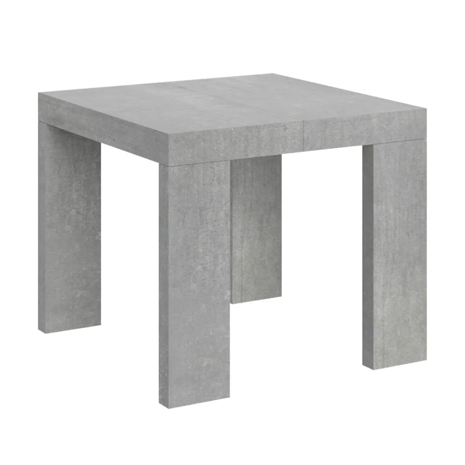 Uitschuifbare tafel tot 246 cm in houten microdeeltjes gemaakt in Italië - Boom Viadurini