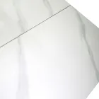 Uitschuifbare tafel 260 cm in metaal en kunststeen - Onderwater Viadurini