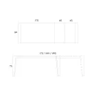 Uitschuifbare tafel tot 265 cm in Canaletto walnoothout Made in Italy - Orchidea Viadurini