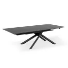 Uitschuifbare tafel tot 270 cm met HPL blad en aluminium onderstel - Zoeken Viadurini