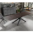 Uitschuifbare tafel tot 270 cm met HPL blad en aluminium onderstel - Zoeken Viadurini