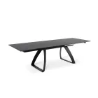 Uitschuifbare tafel tot 270 cm met HPL blad en aluminium onderstel - Villongo Viadurini