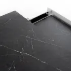 Uitschuifbare tafel tot 270 cm met HPL blad en aluminium onderstel - Villongo Viadurini