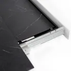 Uitschuifbare tafel tot 270 cm met HPL blad en aluminium onderstel - Villongo Viadurini