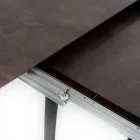 Uitschuifbare tafel tot 270 cm met HPL blad en aluminium onderstel - Villongo Viadurini