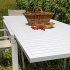 Uitschuifbare tafel 270 cm buiten met aluminium frame - Blad Viadurini