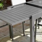 Uitschuifbare tafel 270 cm buiten met aluminium frame - Blad Viadurini