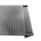 Uitschuifbare tafel 270 cm buiten met aluminium frame - Blad Viadurini