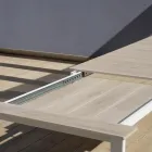 Uitschuifbare tafel tot 276 cm met houtlook aluminium - Ovara Viadurini