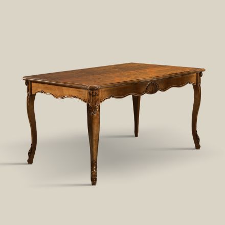 Uitschuifbare tafel tot 280 cm in Bassano Walnut Wood Made in Italy - Caligola Viadurini