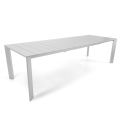 Uitschuifbare tafel 281 cm in aluminium met lattenbodem - Specifiek