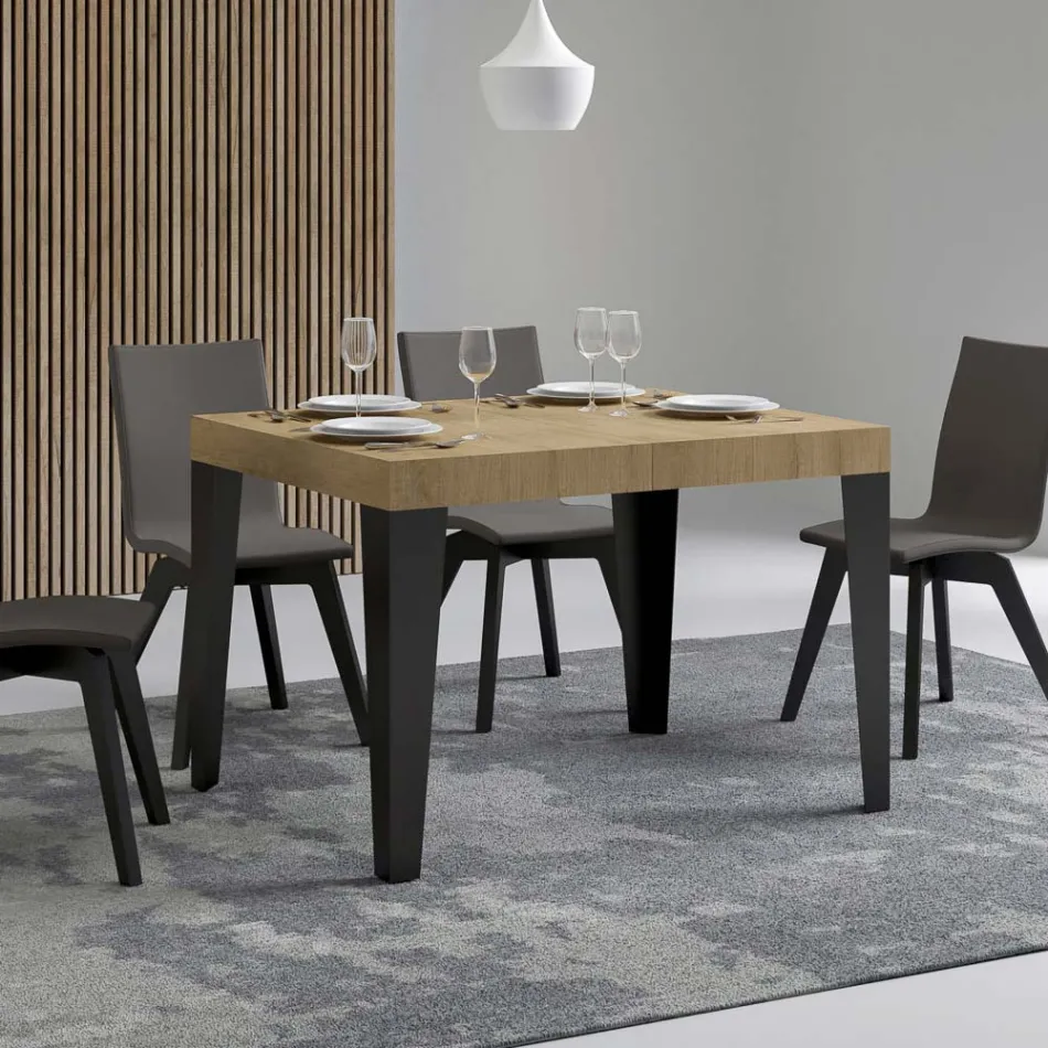 Uitschuifbare tafel tot 284 cm in verschillende maten en afwerkingen Made in Italy - Strand Viadurini