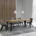 Uitschuifbare tafel tot 284 cm in verschillende maten en afwerkingen Made in Italy - Strand Viadurini