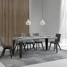 Uitschuifbare tafel tot 284 cm in verschillende maten en afwerkingen Made in Italy - Strand Viadurini