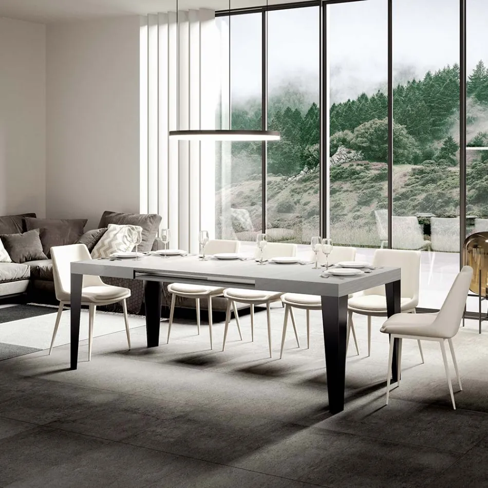 Uitschuifbare tafel tot 284 cm in verschillende maten en afwerkingen Made in Italy - Strand Viadurini