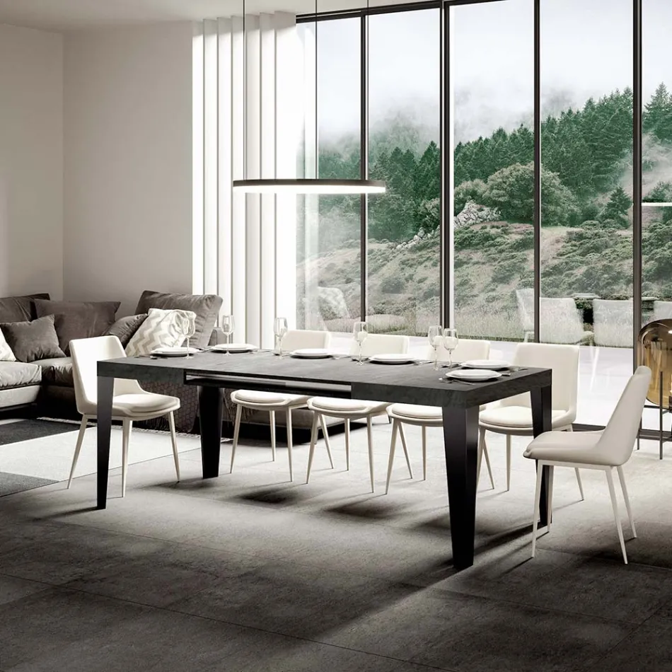 Uitschuifbare tafel tot 284 cm in verschillende maten en afwerkingen Made in Italy - Strand Viadurini