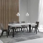 Uitschuifbare tafel tot 284 cm in verschillende maten en afwerkingen Made in Italy - Strand Viadurini