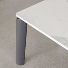 Uitschuifbare tafel tot 298 cm in keramiek en metaal Made in Italy - Tulp Viadurini