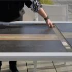 Uitschuifbare tafel 300 cm in aluminium met HPL inzet - Righello Viadurini