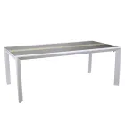 Uitschuifbare tafel 300 cm in aluminium met HPL inzet - Righello Viadurini