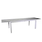 Uitschuifbare tafel 300 cm in aluminium met HPL inzet - Righello Viadurini