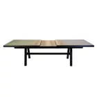 Uitschuifbare tafel 303 cm in aluminium met HPL blad - Righello Viadurini