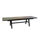 Uitschuifbare tafel 303 cm in aluminium met HPL blad - Righello Viadurini